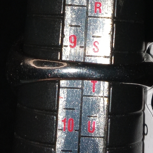 BLOWOUT Ladies Beautiful Wide Band ORANGE Cat's-eye Stone Ring SZ 9.5 - Picture 5 of 5